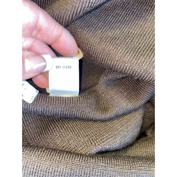 Pursuits Ltd. Merino Wool Sweater with Rabbit Fur AccentsBrown Sz XL Holiday Par - Picture 11 of 11